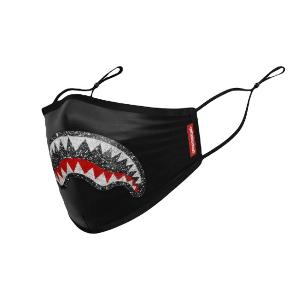Sprayground Shark Mouth Logo Glitter Face Mask