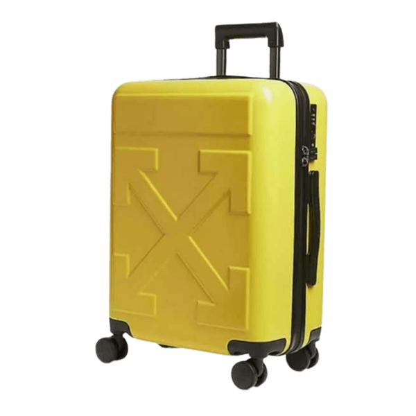 Off-White Travel Suitcase Trolley New Yellow Color Virgil Abloh