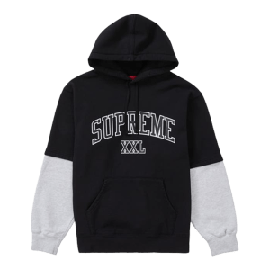 Supreme Hoodie Black/White Color Size Large
