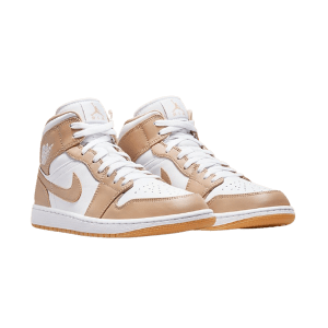 Nike Air Jordan 1 Mid Hemp White Gum Mens Sneakers 04