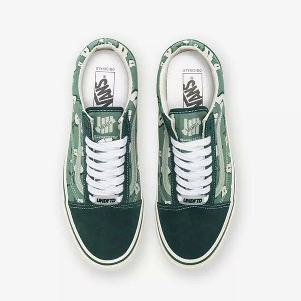 Vans🔥Undefeated OG OLD SKOOL LX Size 8.5 BISTRO GREEN Kids U-Man Sneakers Shoes