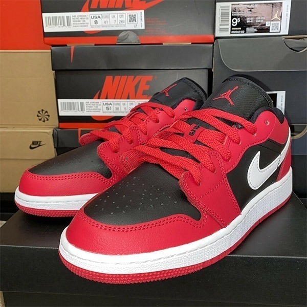 Nike Air Jordan 1 Low Retro Black Red White Very Berry