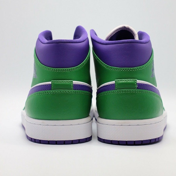 Nike Air Jordan 1 Mid "Incredible Hulk" Green Court Purple
